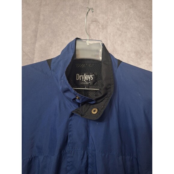 Footjoy Dryjoys Performance Light Jacket Men's Medium Blue Outdoor Moisture Wick - Picture 12 of 16